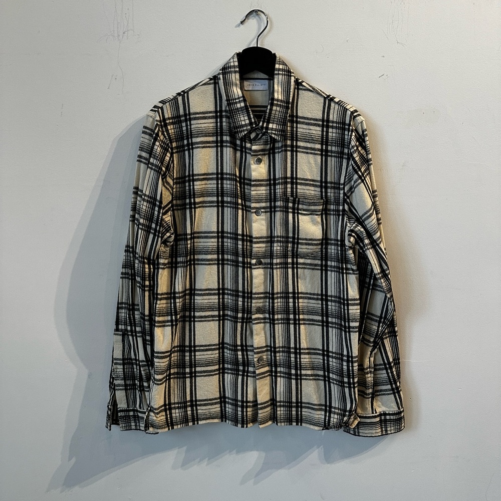 John Elliot - White/Black Flannel